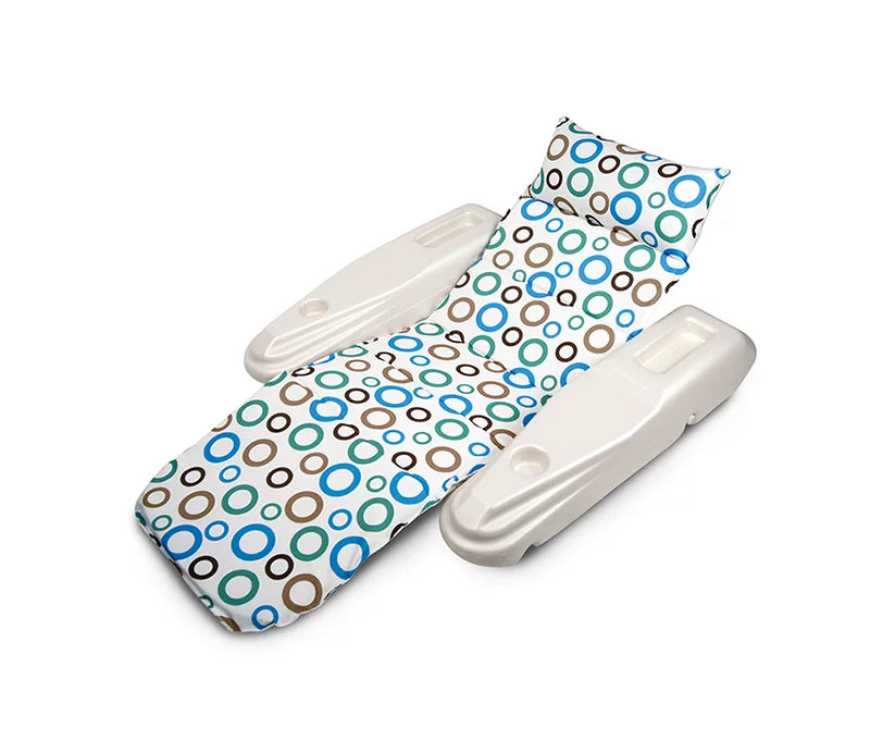 Swim Floating Adjustable 62" Lounge Rio Central Dots 1-Person Pool Swimming Sun Mod Chaise -
