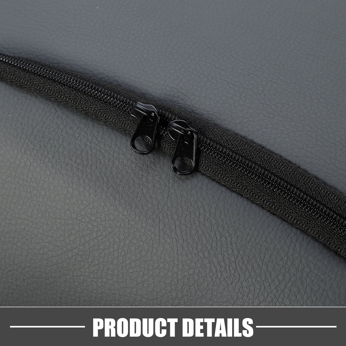 Leather 1500HD Center 1500 Pad Console Chevy Waterproof Faux 2007-2014 Dark Silverado Cover Gray for