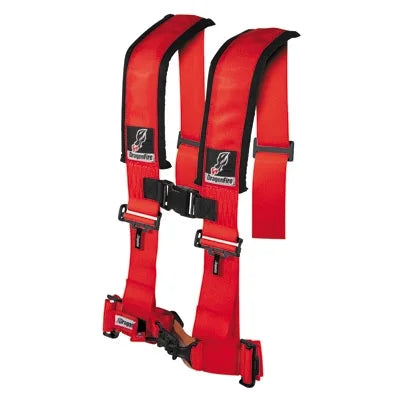 Turbo Racing w/Adjustable Can-Am for H-Style Passenger Sternum Harness 4-Point Clip Red Side Dragonfire 2016-2017 1000 Maverick 3" Safety