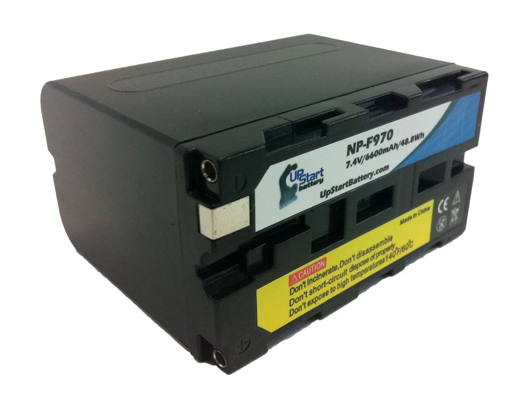 Camera Pack Capacity Battery Replacement High - High 7.4V, NP-F970 GV-A500 2x Sony Battery Sony Capacity for Lithium-Ion) - (6600mAh, UpStart Battery Digital