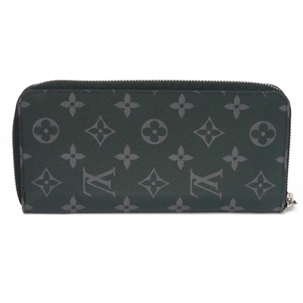 Zippy (Good) Billfold LOUIS Vertical Pre-Owned Eclipse VUITTON Round Long Logo Noir M62295 Zipper Monogram Men's Wallet LV