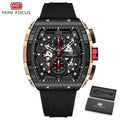 Luxury Masculino Watches Sport Waterproof Strap Silicone Brand Blue Chronograph Wristwatch Fashion Men Watch Relogio Top Quartz