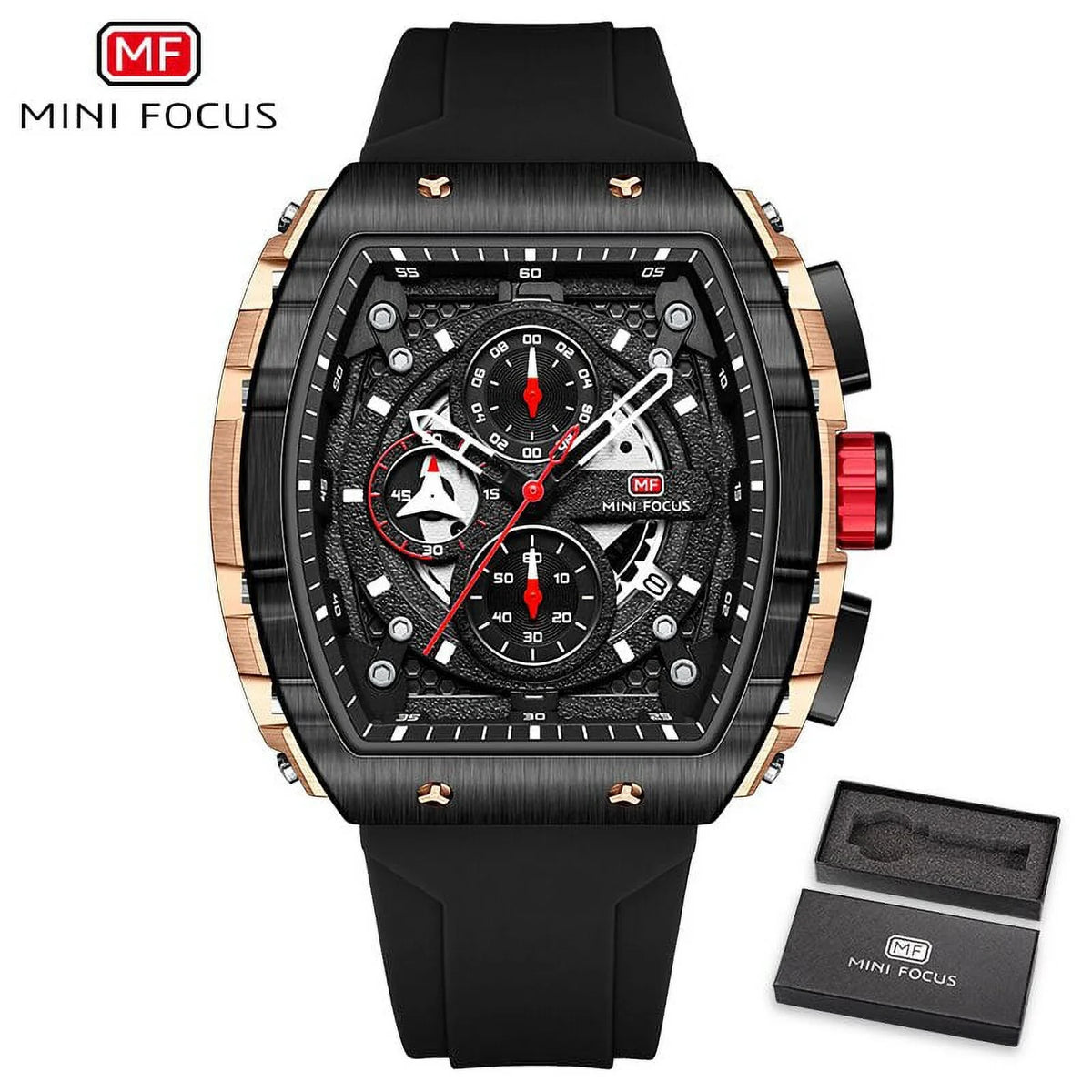 Luxury Masculino Watches Sport Waterproof Strap Silicone Brand Blue Chronograph Wristwatch Fashion Men Watch Relogio Top Quartz