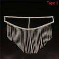 Mask Accessories Rhinestone Crystal Tussle Face Women Jewelry Halloween
