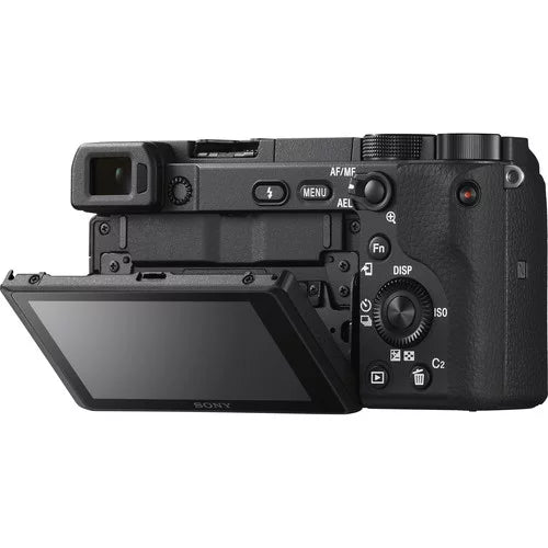 Video, Sony Mirrorless Digital Kit Pixi Screen Focus, with Eye Lens a6400 Flip Alpha Lens Camera Auto Interchangeable 4K Real-Time & Camera: Essentials 16-50mm Compact APS-C +