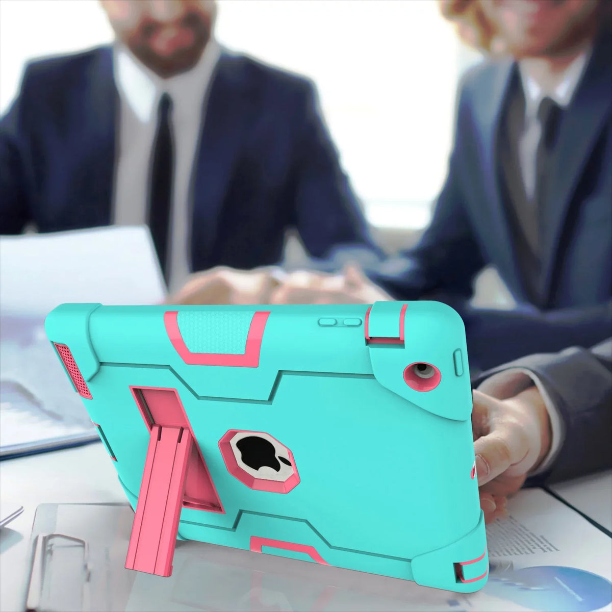 Gen / Layer Case Case,iPad for (Aqua/Rosegold) 3 Shockproof iPad Kickstand Allytech Case,iPad / 2 iPad Protective iPad Three Armor Defender 4 Gen Case, with Generation 2nd Cover iPad 3rd 4th