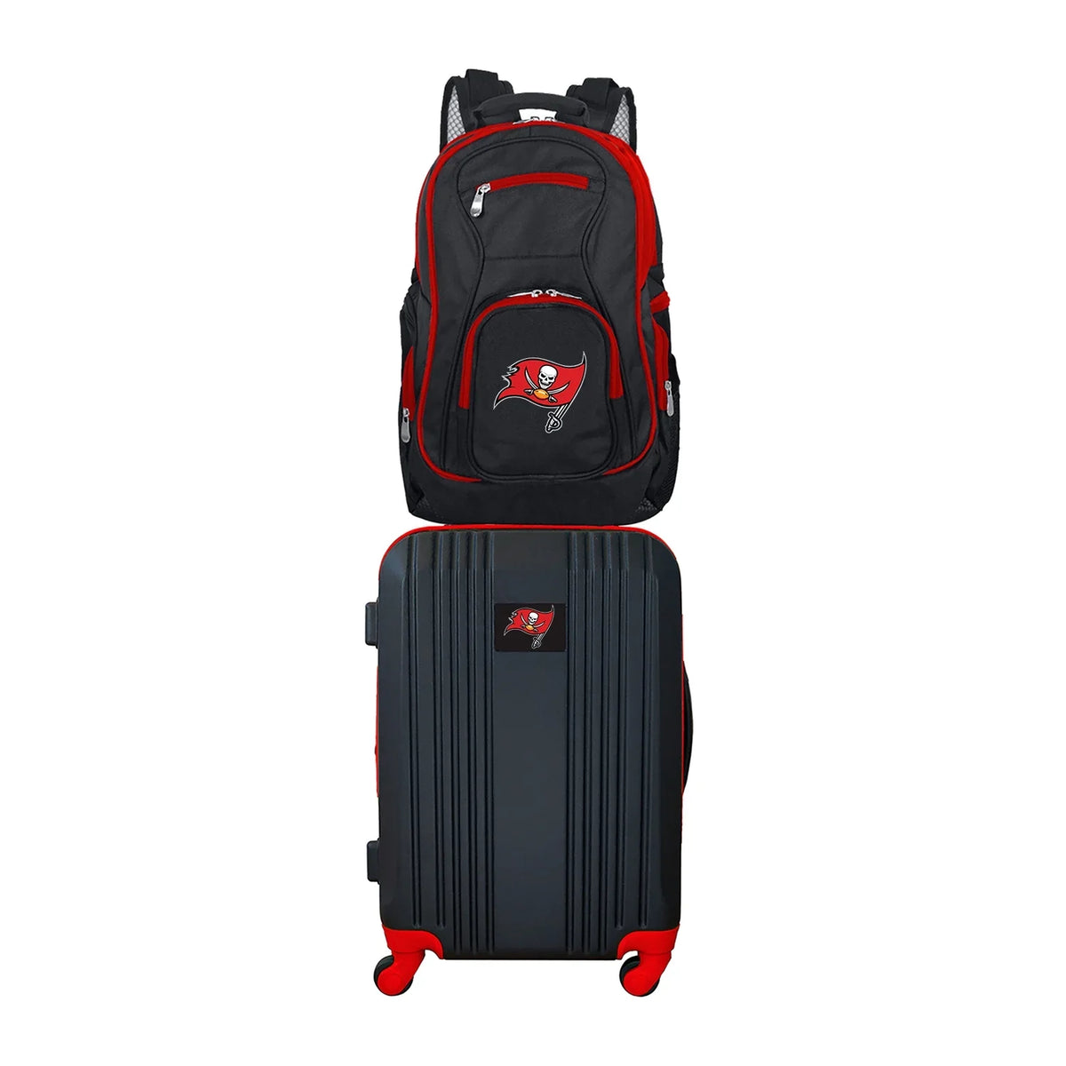 NFL and Backpack Tampa Set Buccaneers Luggage 2-Piece Bay