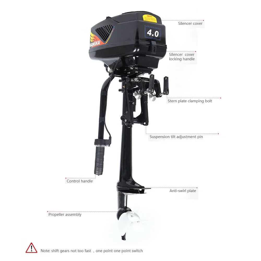 Electric 1000W Engine Fishing Outboard Motor Trolling Outboard Boat Short Motor 48V Shaft