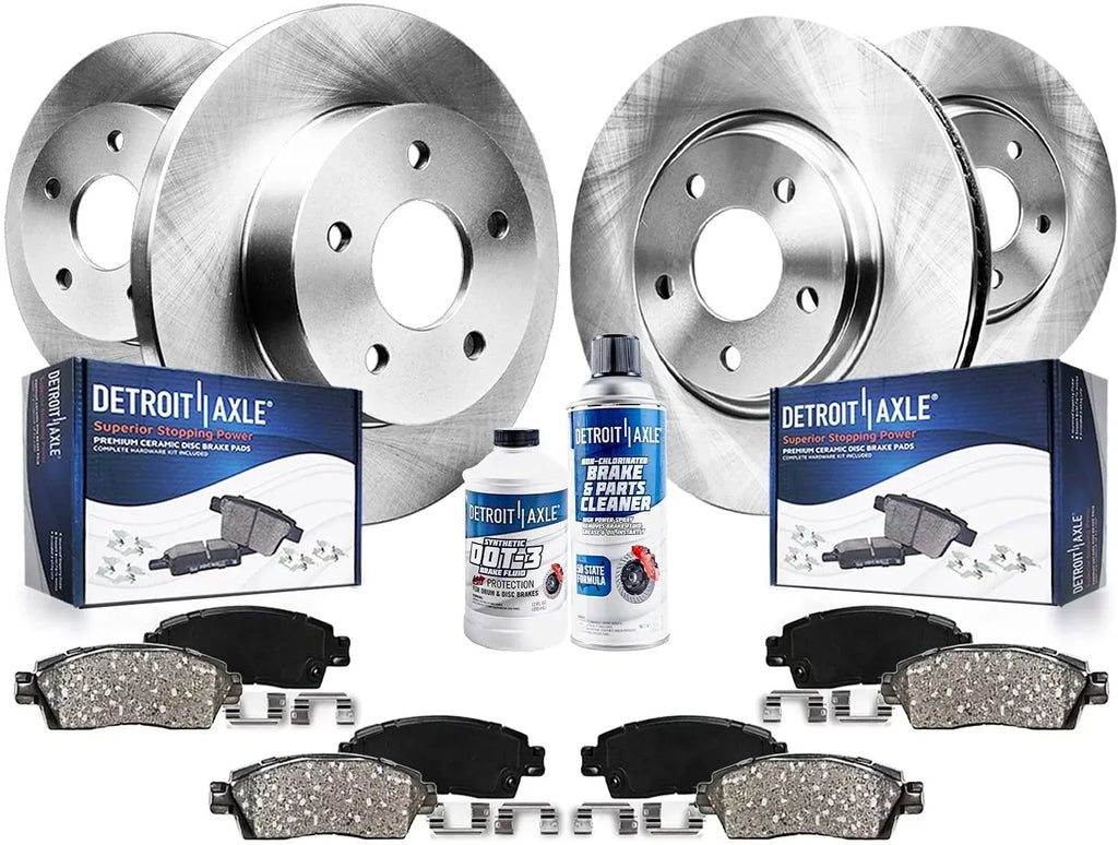 for 2013 Disc and and Pads - Axle Brake Detroit Brakes Front Kit 2015 CR-V Honda Replacement 2014 2012-2016 Brake Rotors Rear AWD