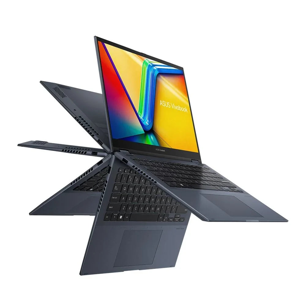 Core Drive ASUS Intel Gen Quiet 8GB 1.1GHz i3 Solid Computer BT TP3402ZA-OS34T UHD Processor DDR4 WiFi State Laptop Home S Graphics 11 Flip 2-in-1 12th Intel 256GB Windows RAM 14" Vivobook 1220P Blue