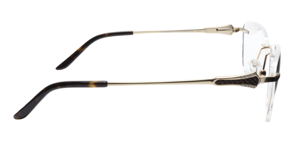Vosheront Acetate Optical 52-18-135 & Black Square Frame Tapered Gold 37 Paul
