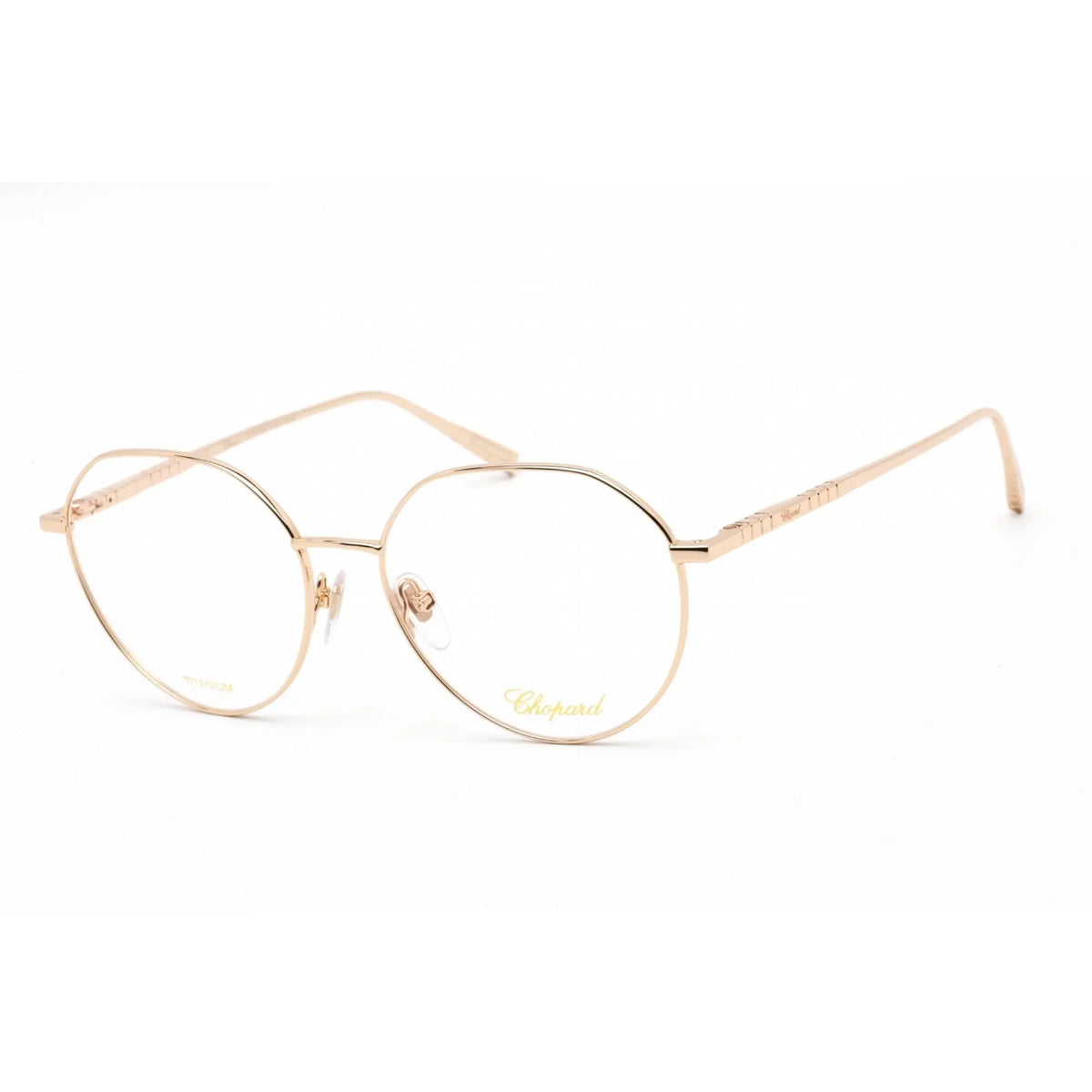 Gold Chopard Women's Metal Eyeglasses Shiny Rose 0300 VCHF71M