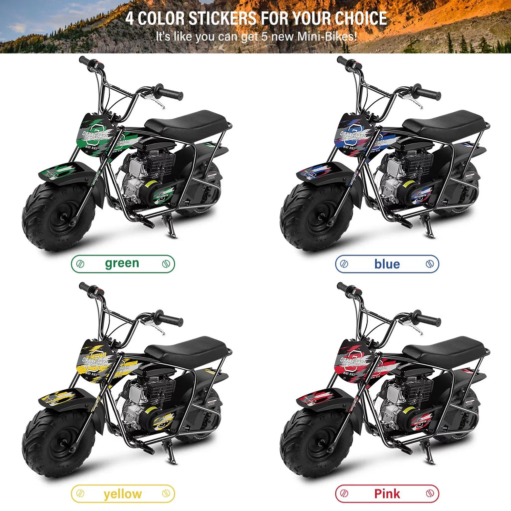4-Stroke Powered Mini Bike Dirt on Racing Toys, Kids for Motorcycle 8-14, Bike,105CC Gas Ride