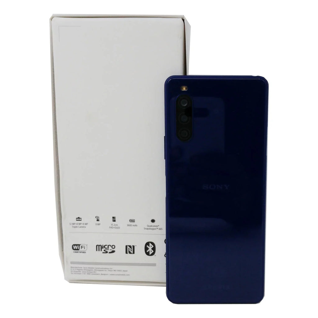 GSM Unlocked Sony Blue Box XQ-AU52 10 - Open II Smartphone 128GB Xperia Dual SIM 4G