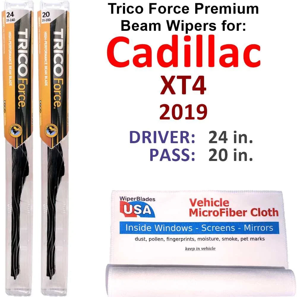 Beam Performance of 2019 2) Cadillac Wipers XT4 (Set