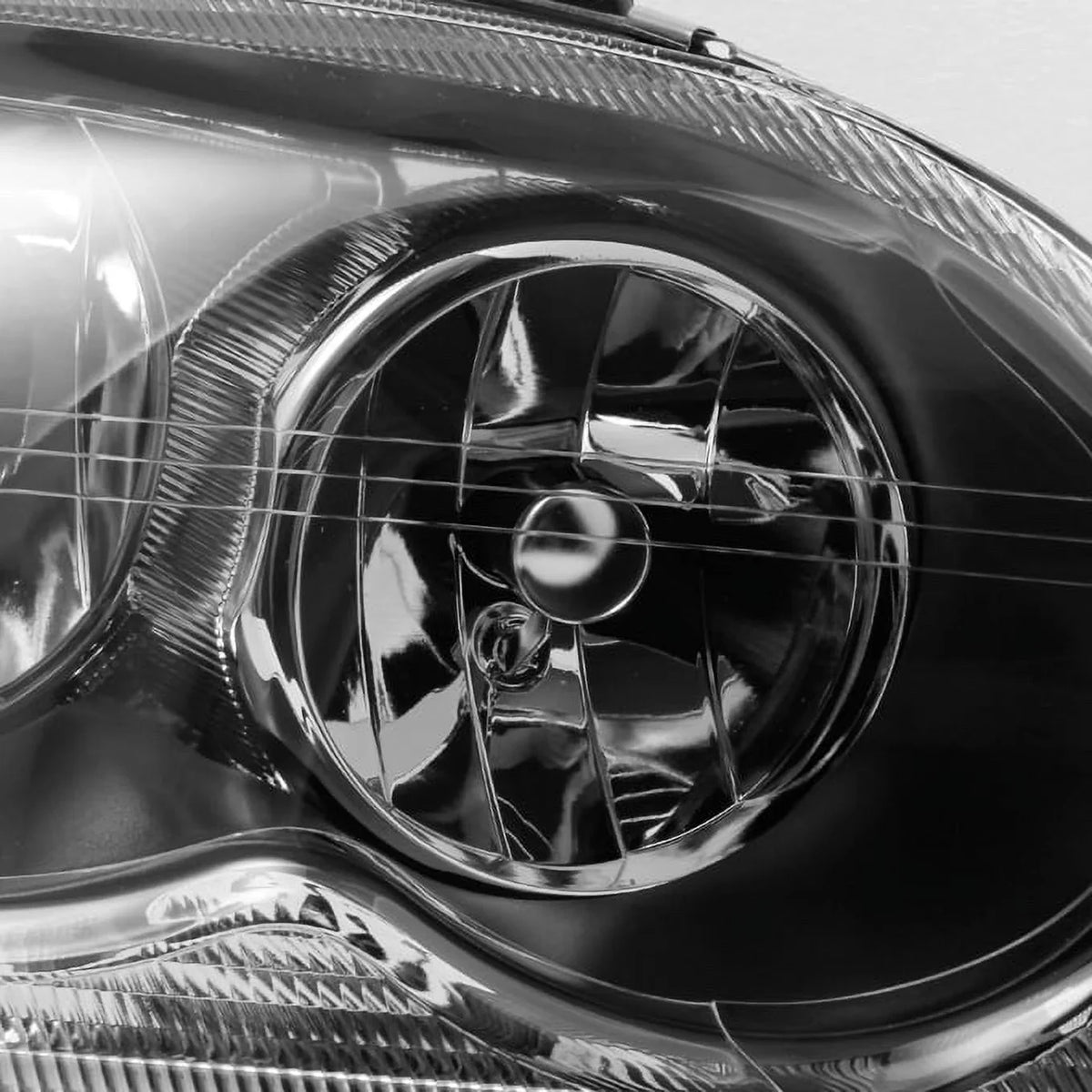 Headlamp Black For Chrysler Headlights Front Left Pacifica + Pair Right Lamps AKKON Replacement - Bezel SUV