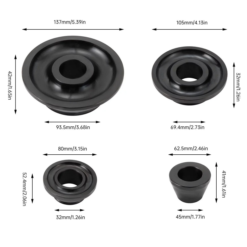 Tire 45-gauge Wheel Cones Adapter Steel Kit Cones Sizes Balancer Balancer 4 36mm