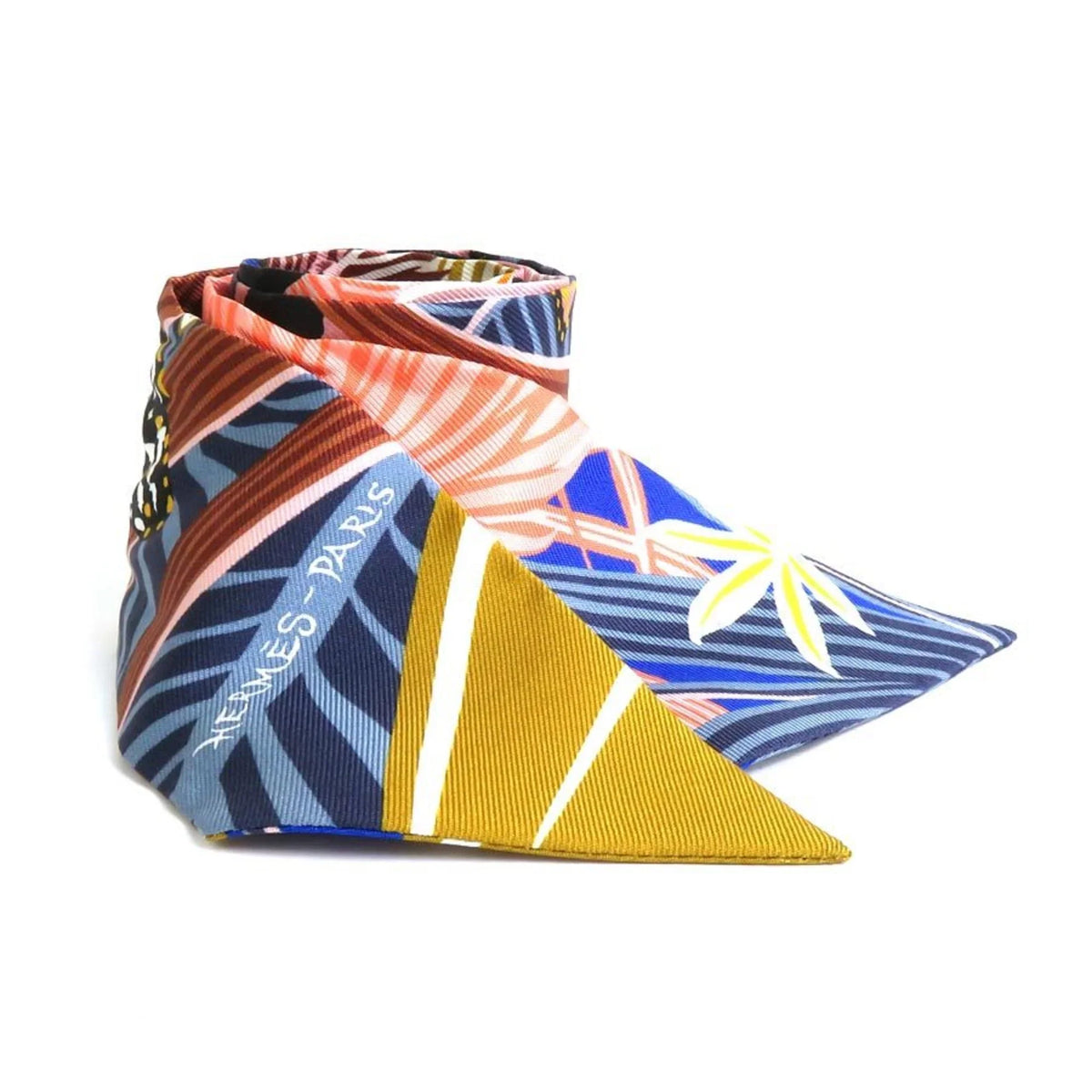 Twilly Pre-Owned (Good) Women's HERMES Scarf Silk Multicolor