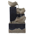 Northlight Outdoor Fountain Bowl LED Water Lighted 3-Tier Cascading 21"