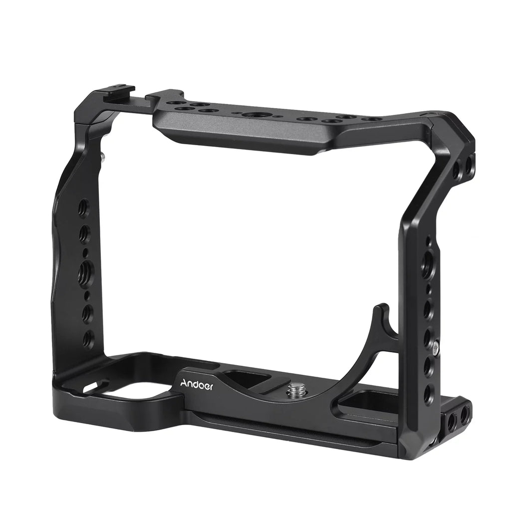 A7IV/ with Cage Alloy A7R4/ Cold Sony Holes A7M4/ Video A7S3 Shoe Numerous Screw Cage for Andoer Aluminum A1/ Mounts Replacement Inch 14