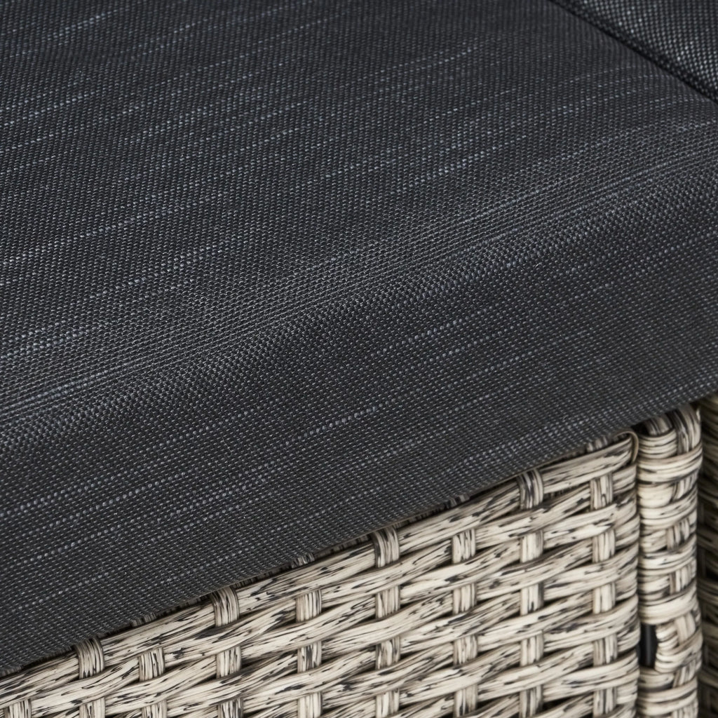 Sectional Black Gray Venice Cushions, Dark GDF Outdoor Wicker 4 Mixed Sofa and with Seater Studio