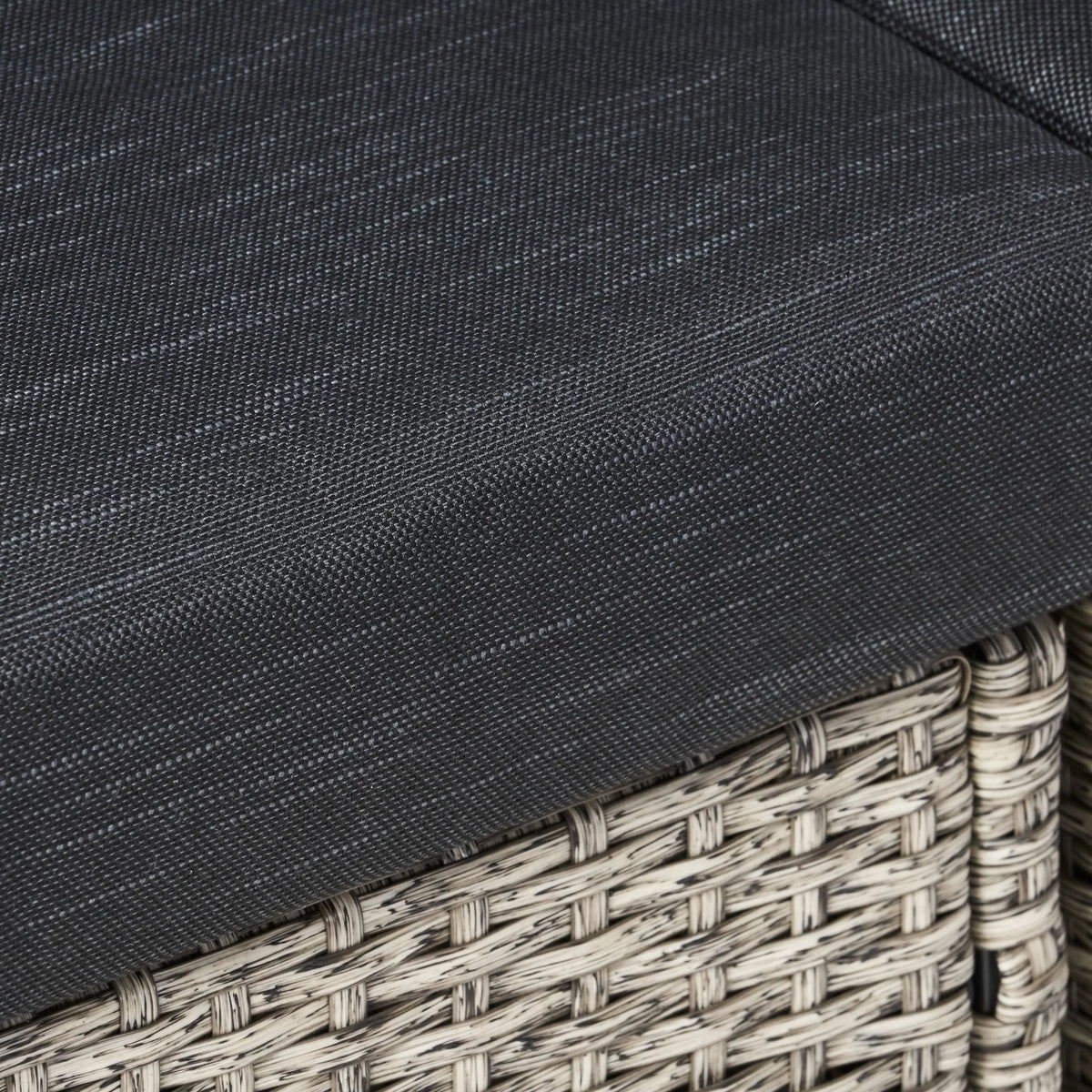 Sectional Black Gray Venice Cushions, Dark GDF Outdoor Wicker 4 Mixed Sofa and with Seater Studio