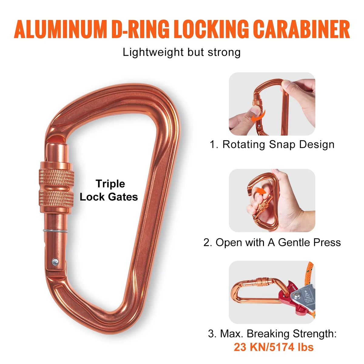 flipline, Steel Arborist Tree 8' 1/2" Steel BENTISM Line Lanyard, Aluminum Climbers Climbing for Extra with Flipline, Alloy Alloy Core x Snap Arborist, Hook, Carabiner for and Tool Tree Flip