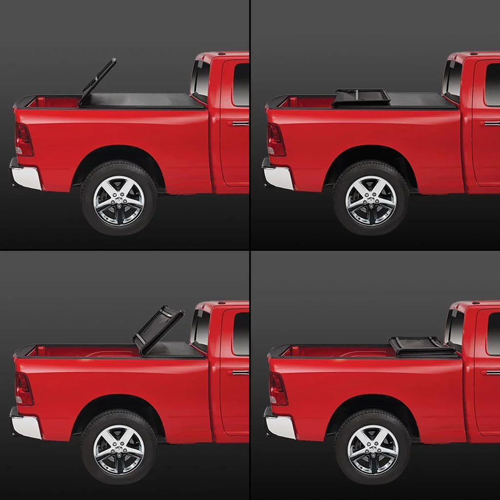 to Soft Motoring Adjustable 6' 2019 Toyota Tri-Fold Trunk DNA Tonneau for Cover Bed 18 Fleetside Top 2016 Tacoma TTC-TRISOFT-060 17