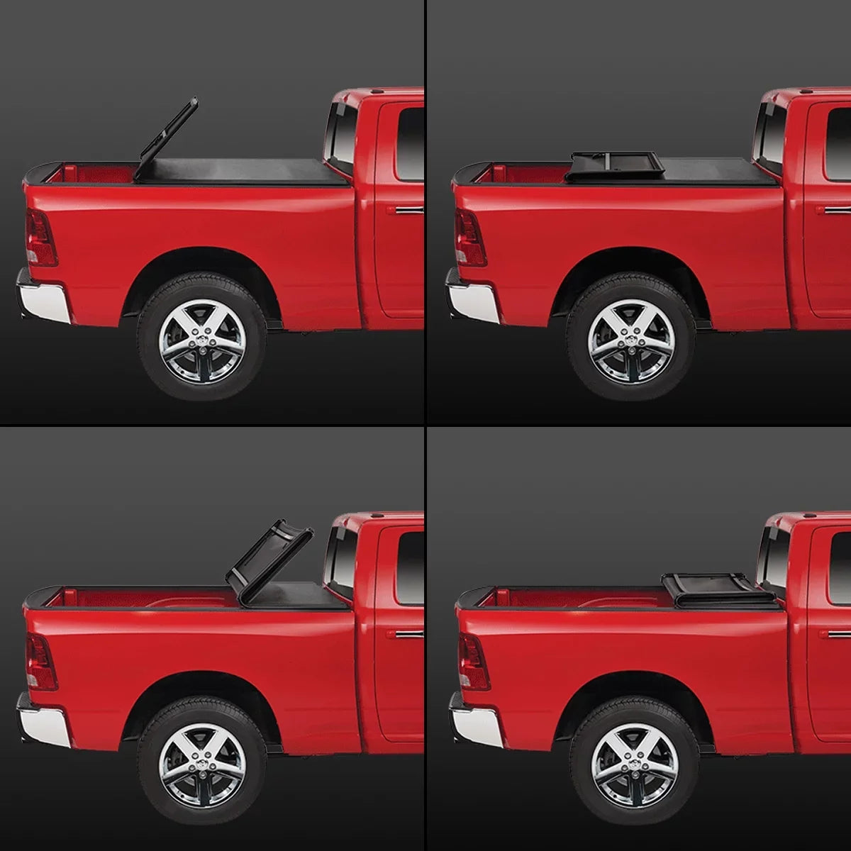 to Soft Motoring Adjustable 6' 2019 Toyota Tri-Fold Trunk DNA Tonneau for Cover Bed 18 Fleetside Top 2016 Tacoma TTC-TRISOFT-060 17