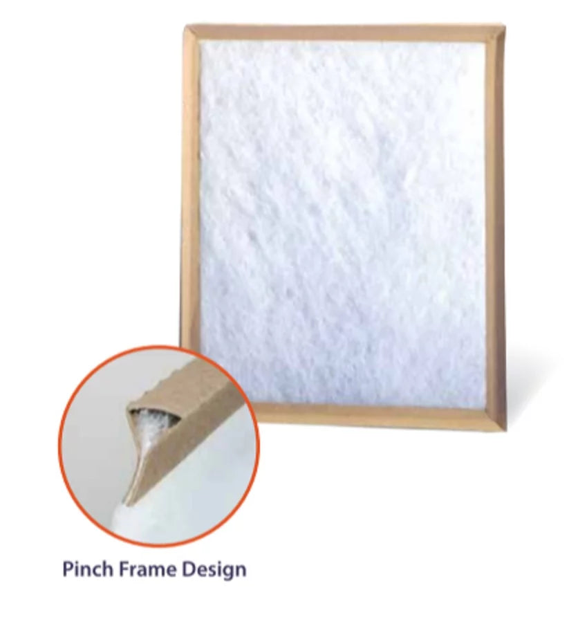 20X25x1 Dust Filters, 4 Filters, Throwaway Living Panel Air Basic (Lot Disposable 12) AC AquaNation Furnace Polyester Fiberglass MERV Clean of