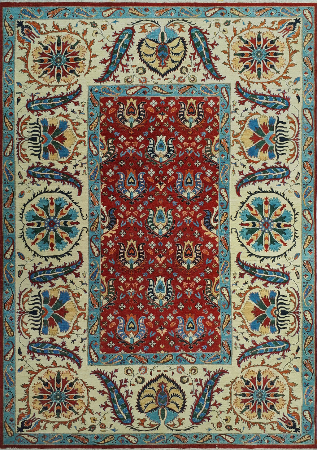 Rug, Aria x 13'9" Red/Ivory 9'9" Matias