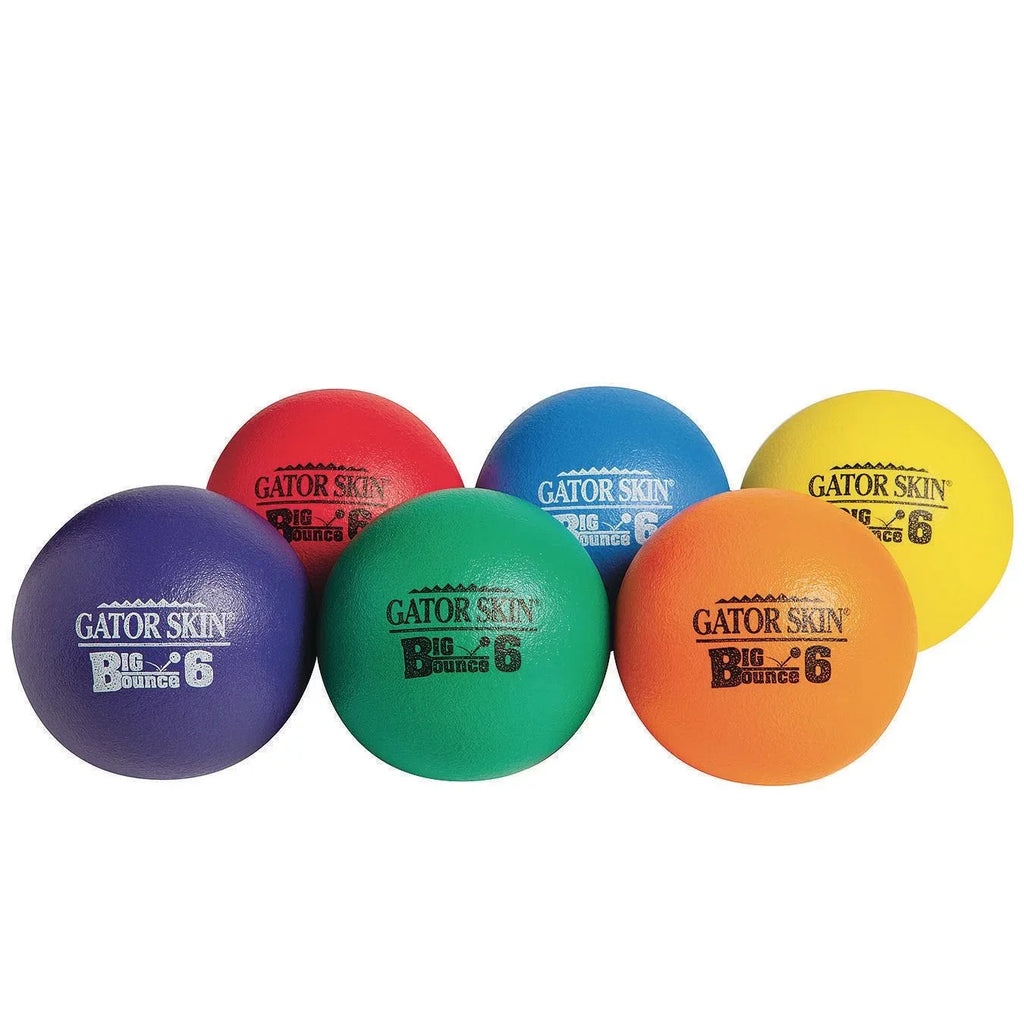 Skin® Big 6” of (Set Gator Bounce Ball Set, 6)