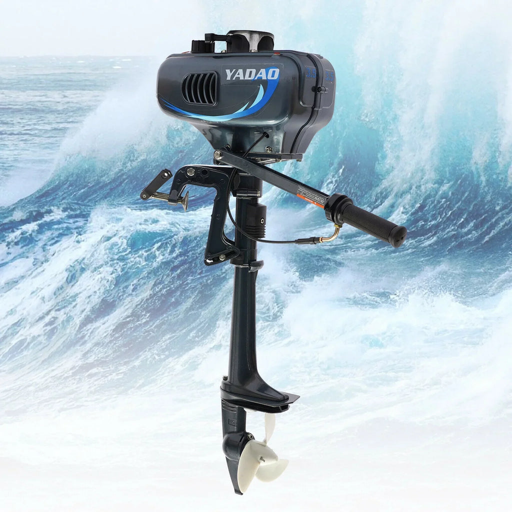HP Water Engine Boat 3.5 Boat Motor Fishing Engine 2-Stroke with System Cooling Outboard