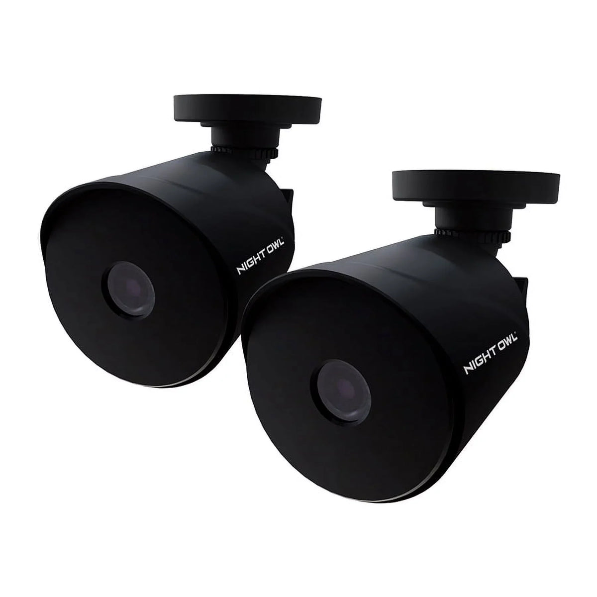 Outdoor, to Compatible a HD Cameras, Night Vision, Night Indoor Surveillance Bullet 2-Pack, Owl Owl Wired 1080p Recorder Night Black, Add