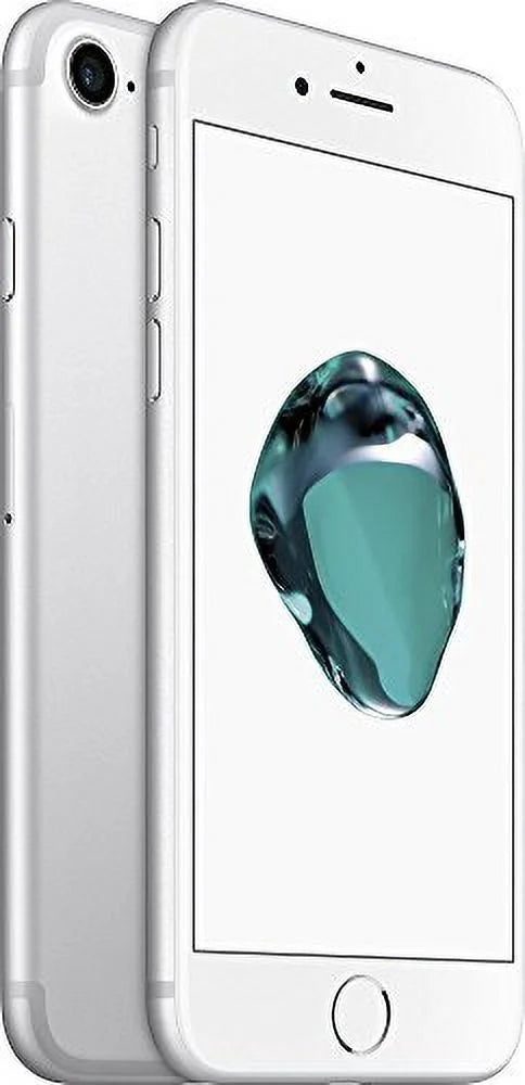Restored 7 iPhone AT&T (Refurbished) Silver Apple 32GB, -