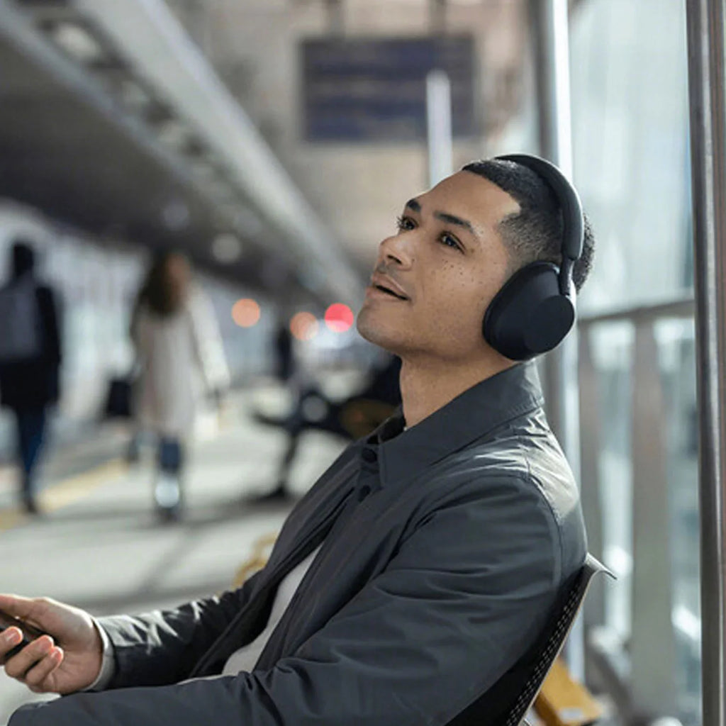 Charging Playback Time, Control Sony Calling, Cube Alexa Kit WH-1000XM5 30 Over-Ear and Voice - with Hours Headphones Hands-Free Noise-Canceling Charger Wireless (Black), Portable