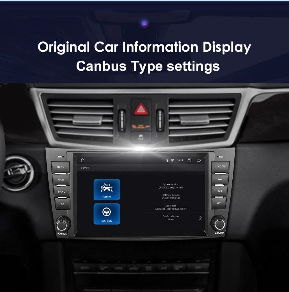 Car W219 E-Class DSP Benz for Mercedes Carplay 8" Nav Radio 1280*720 GPS Stereo