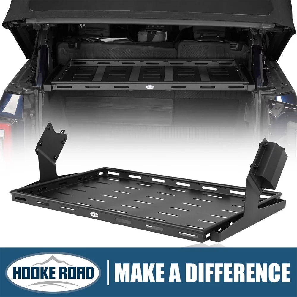 Rear 4-Door Cargo Box Hooke Bronco Ford Black Luggage Basket Road 2021-2023 Fit Rack