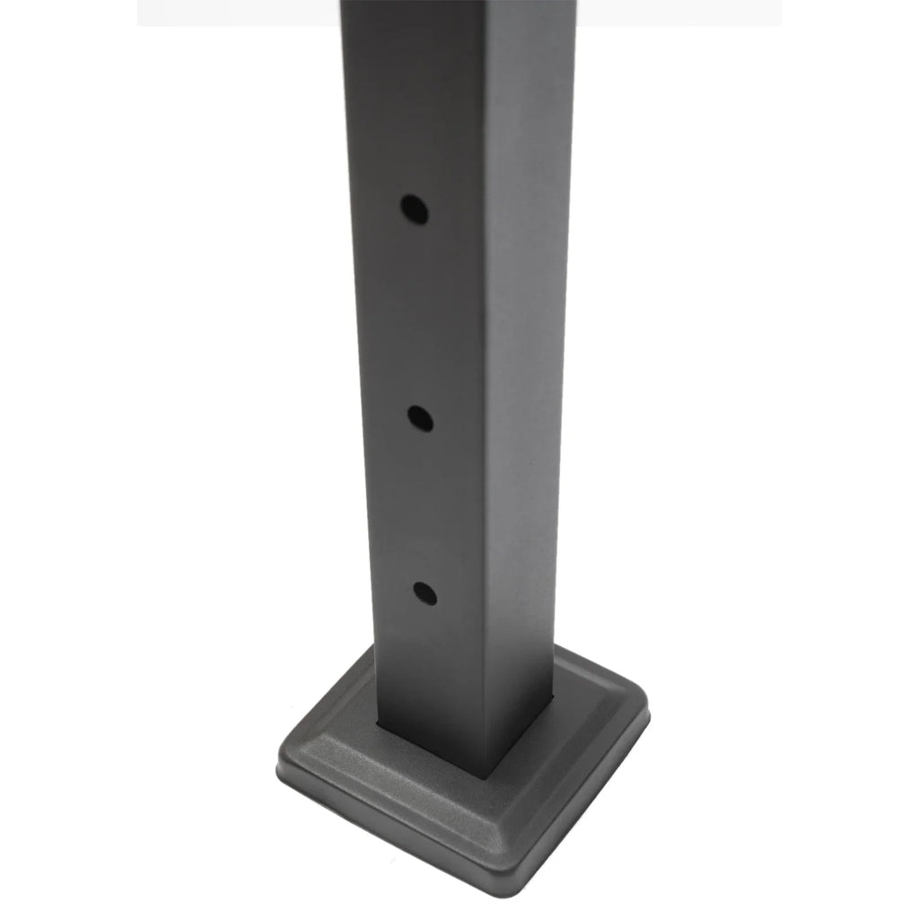 Concrete Level Deck Level Square Post Wood Cable Cable Railing Stainless Two System Railing Steel Fence Sides 36''x2''x2'' Post Pre-Drilled for