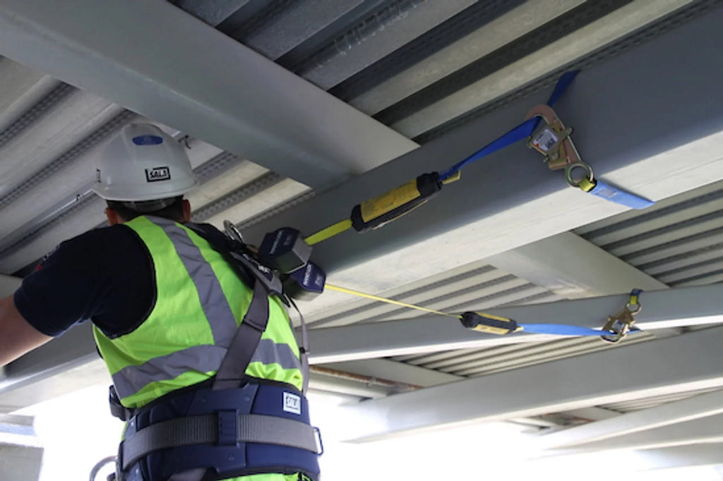 Nano-Lok™ 9 Retracting Connect ft. Lifeline, Quick 3M™ Self Web DBI-SALA® 3101374, (2.7m) Tie-Back Twin-Leg