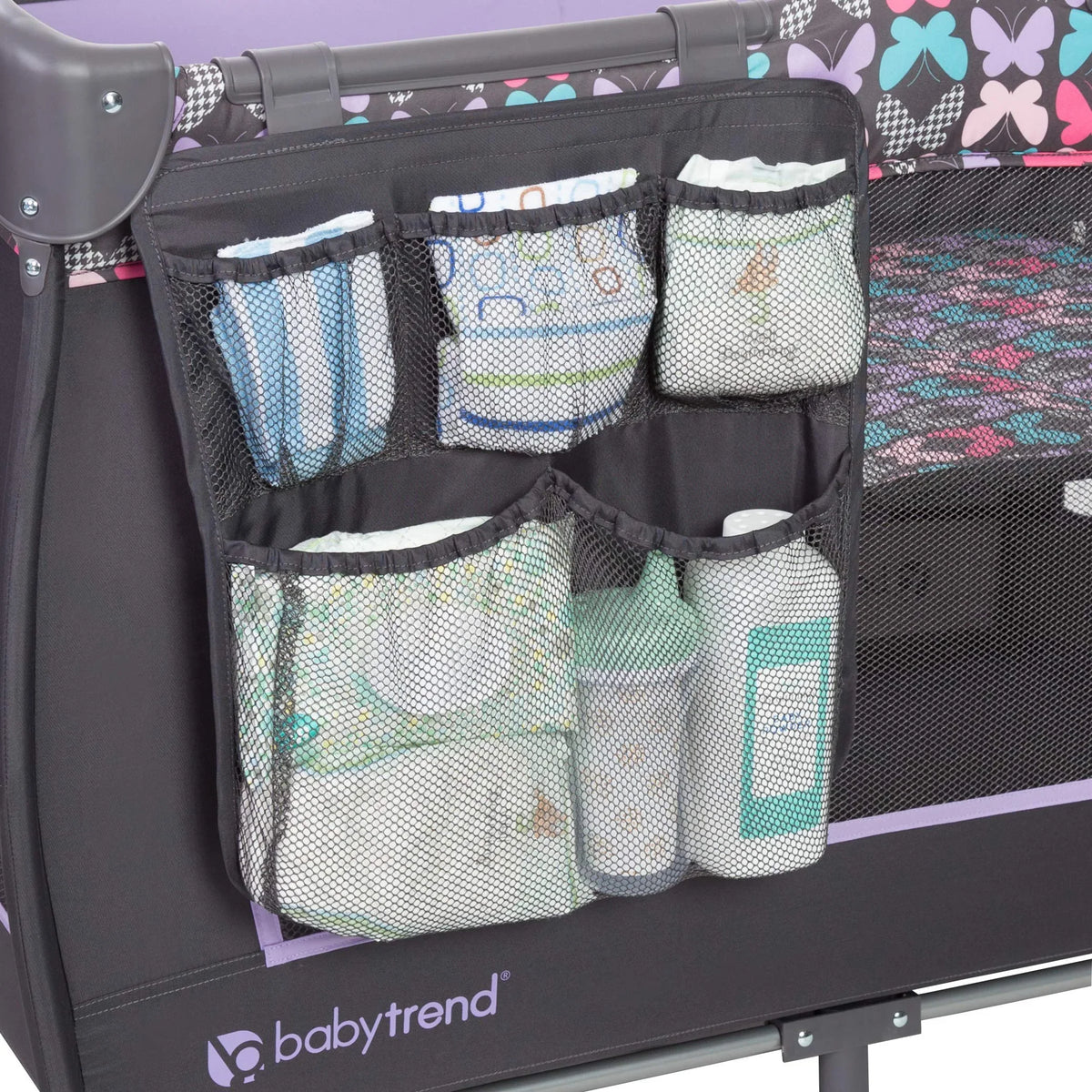 Bassinet, Portable Trend Nursery Trend-E Folding Infant with Center Sophia Baby