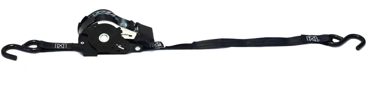 for Bikes: ATVs, | Tiedowns 12' 1" Tie-Down with Straps & Retract Pickup Secure NO-RATCHETING Straps Retractable Ratchet Hook x Auto Trailer Ratchet Pack Tight Motorcycles, 8 Coated - S