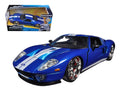1/24 Blue Movie Stripes White by Diecast 7\" (2015) Model & Ford Car Furious Jada" \Fast GT with