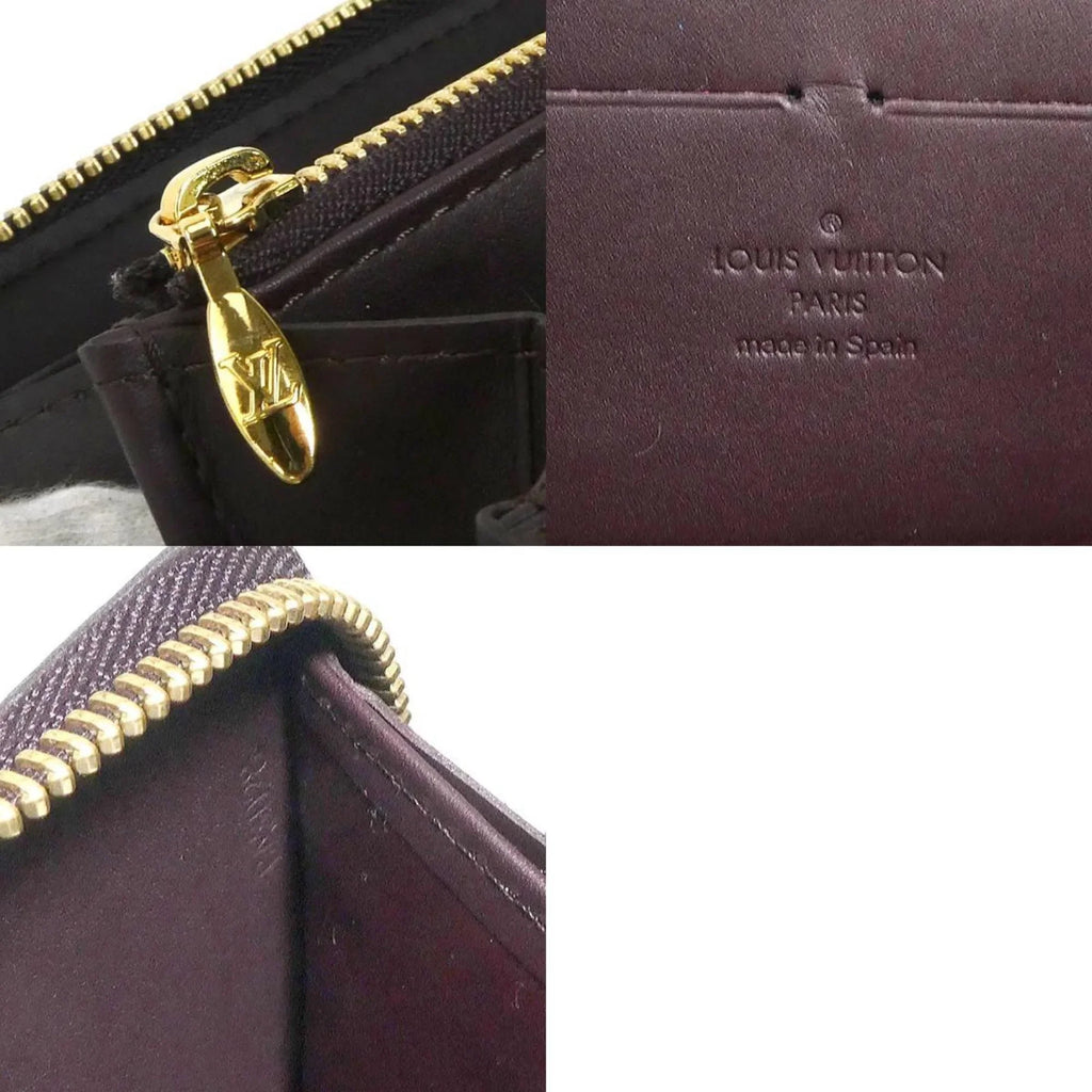 Long Pre-Owned Zipper LOUIS VUITTON Amaranto Monogram (Good) Wallet Zippy M93522 Round Verni Louis Vuitton Unisex