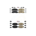 C/V Town Country Caravan Disc AmeriBRAKES KNF-100018 Front & Ram Brake Chrysler Grand Dodge Journey For Ceramic Pads Kit Rear
