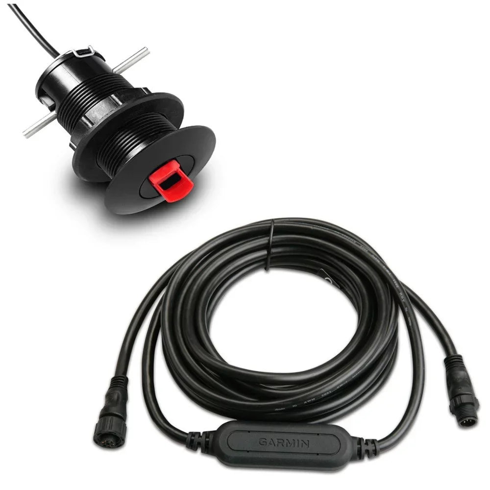 10 Garmin Speed/Temperature GST w/GST Thru-Hull Bundle Transducer 43