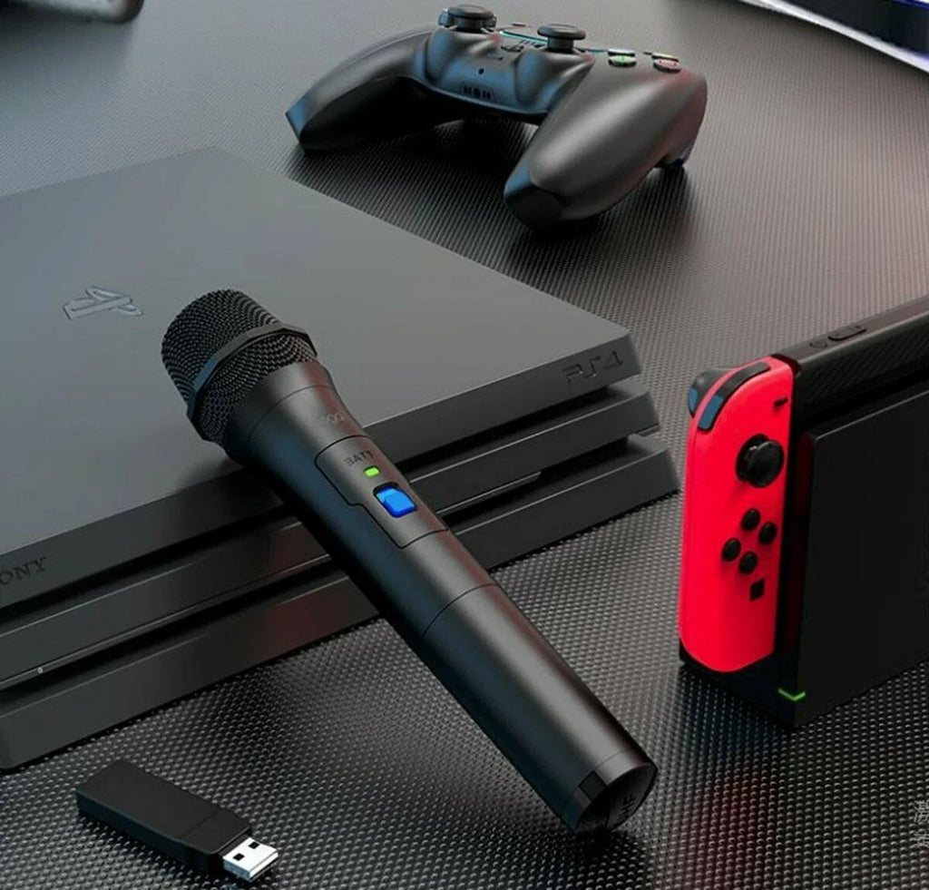 PS5 MIC For Wireless PS4 Game Switch PC Plastic+Metal Karaoke For For One Distance For 15m Microphone For Xbox