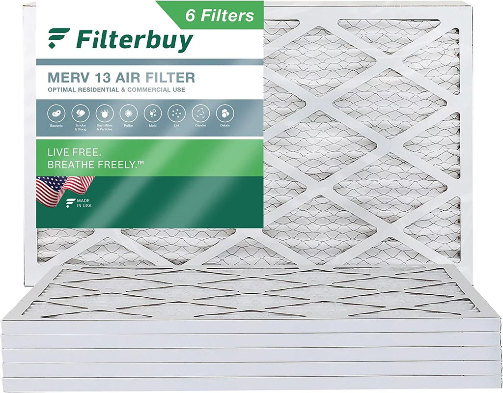 Furnace MERV 12x36x1 HVAC Pleated AC 13 Filterbuy Air (6-Pack) Filters