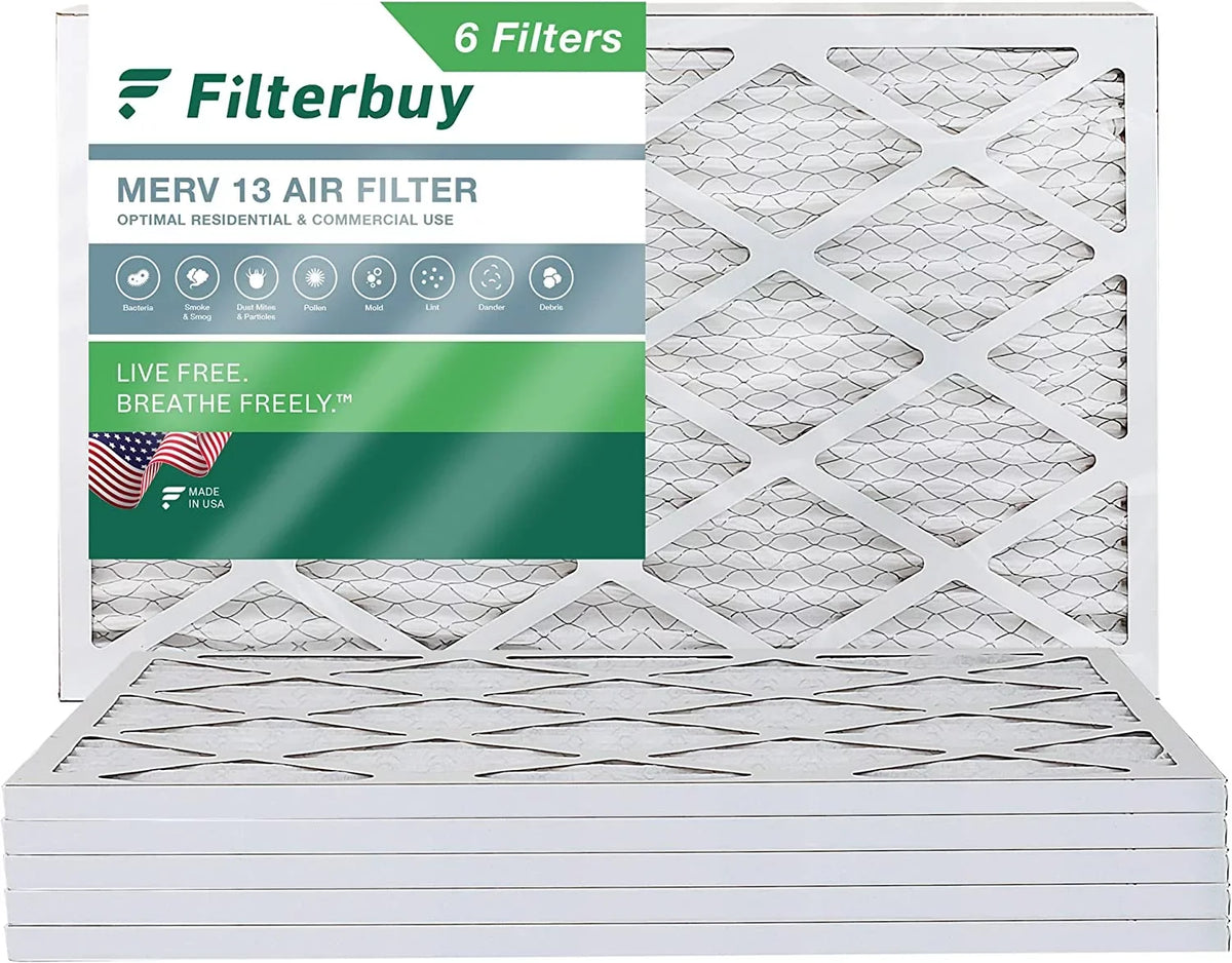 Furnace MERV 12x36x1 HVAC Pleated AC 13 Filterbuy Air (6-Pack) Filters