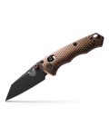 Dark Benchmade Flat Black Cobalt Handles Aluminum Billet Folding Wharncliffe Earth Blade - Knife AXIS BM-290BK-1 CPM-M4